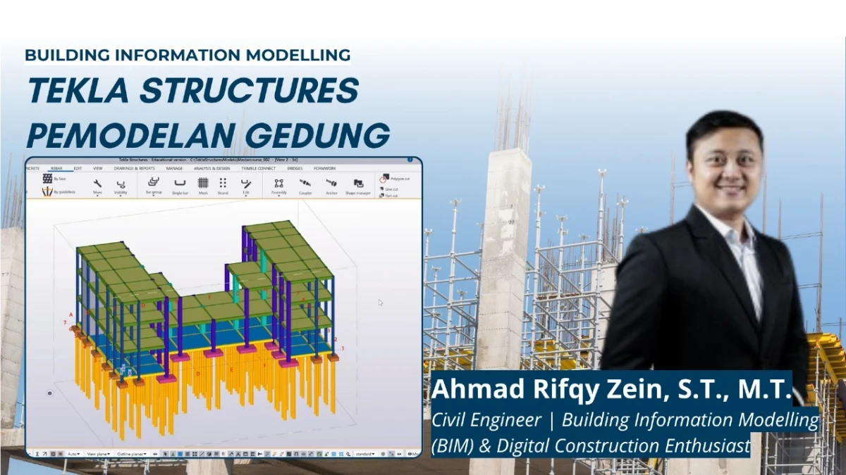 BIM Tekla Structures Permodelan Gedung