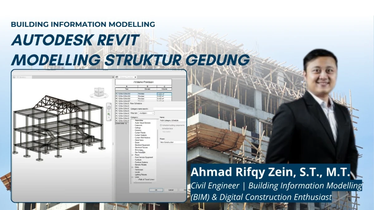 Autodesk Revit : Modelling Struktur Gedung