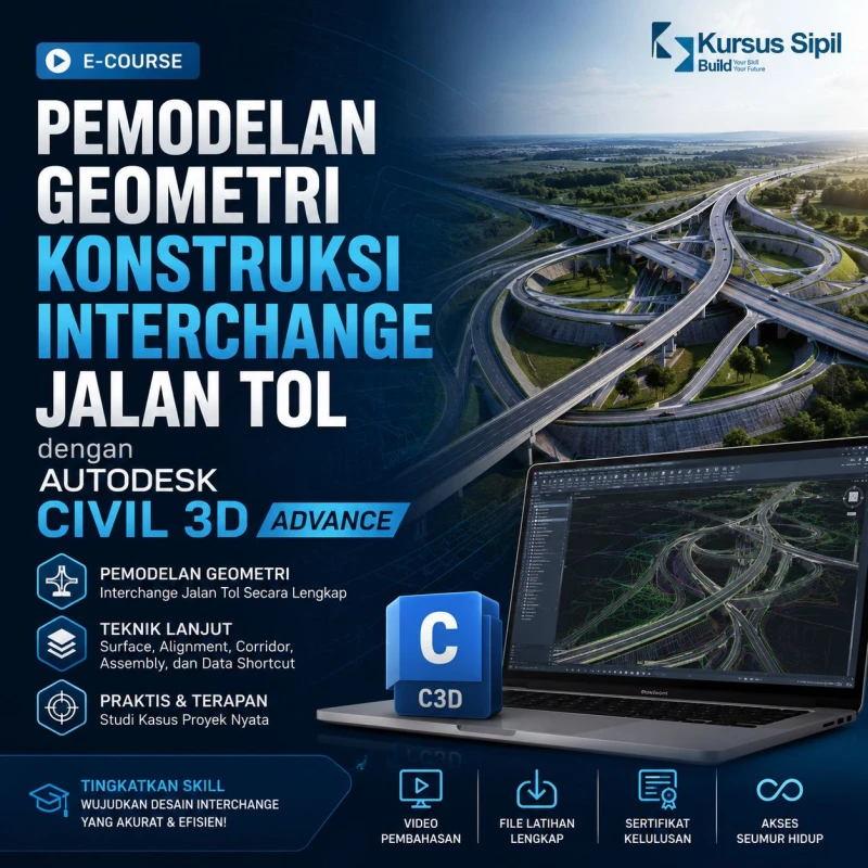 Pemodelan Geometri Konstruksi Interchange JALAN TOL dengan Autodesk Civil 3D AdvancE