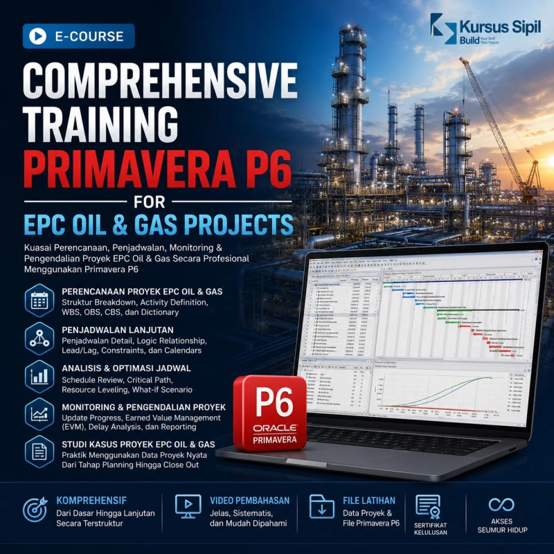 Comprehensive Training Primavera P6 for EPC  Oil & Gas Projects