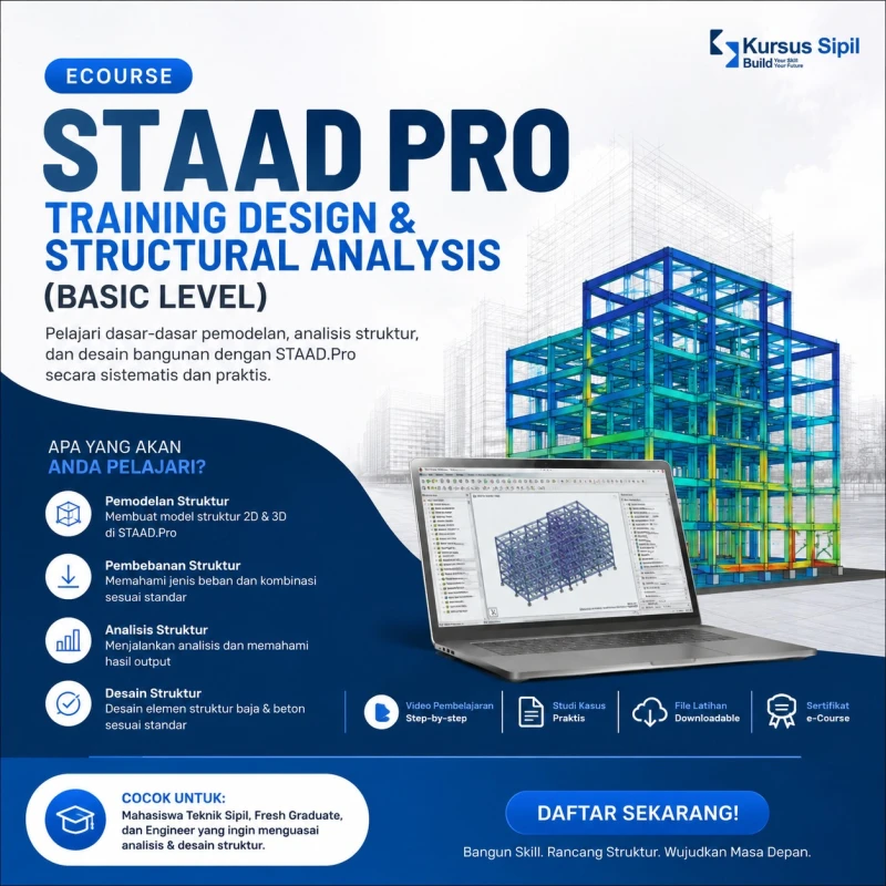 STAAD PRO TRAINING DESIGN & STRUCTURAL ANALYSIS (basic level)