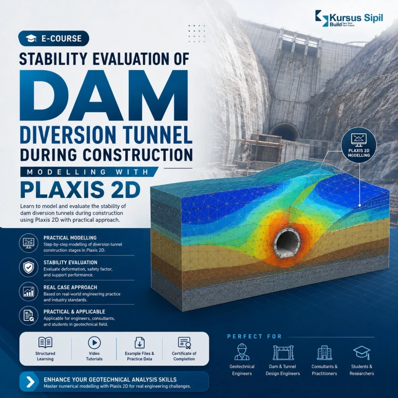 Stability Evaluation of DAM Diversion Tunnel During Construction Modelling with Plaxis 2D