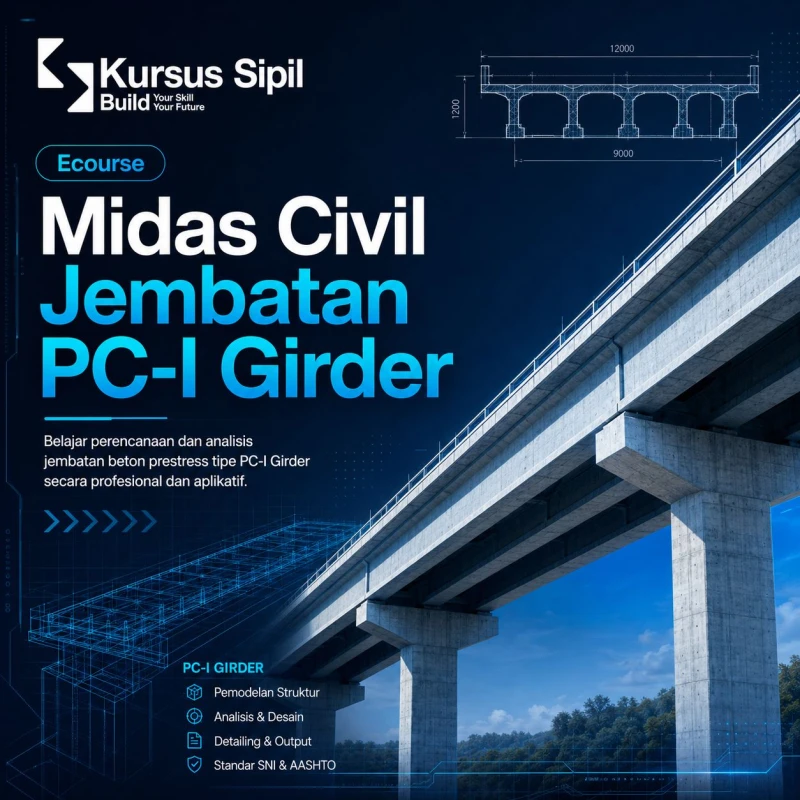 Workshop Midas Civil Jembatan PC-I Girder